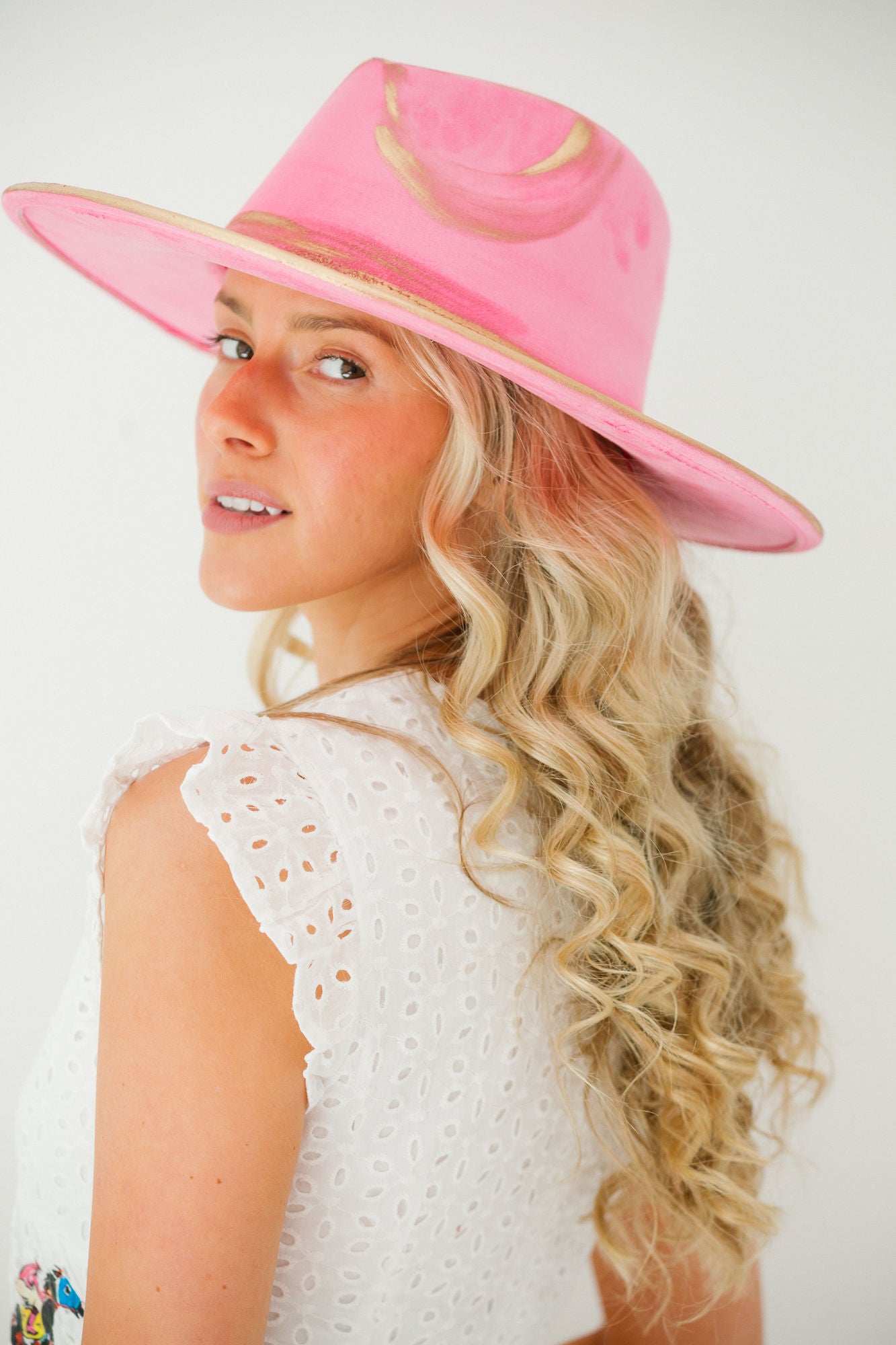 LET'S RACE PINK RANCHER HAT Sun hat Judith March