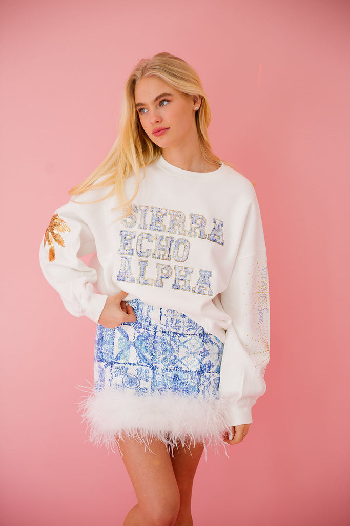 SIERRA ECHO ALPHA WHITE PULLOVER pullover Judith March   