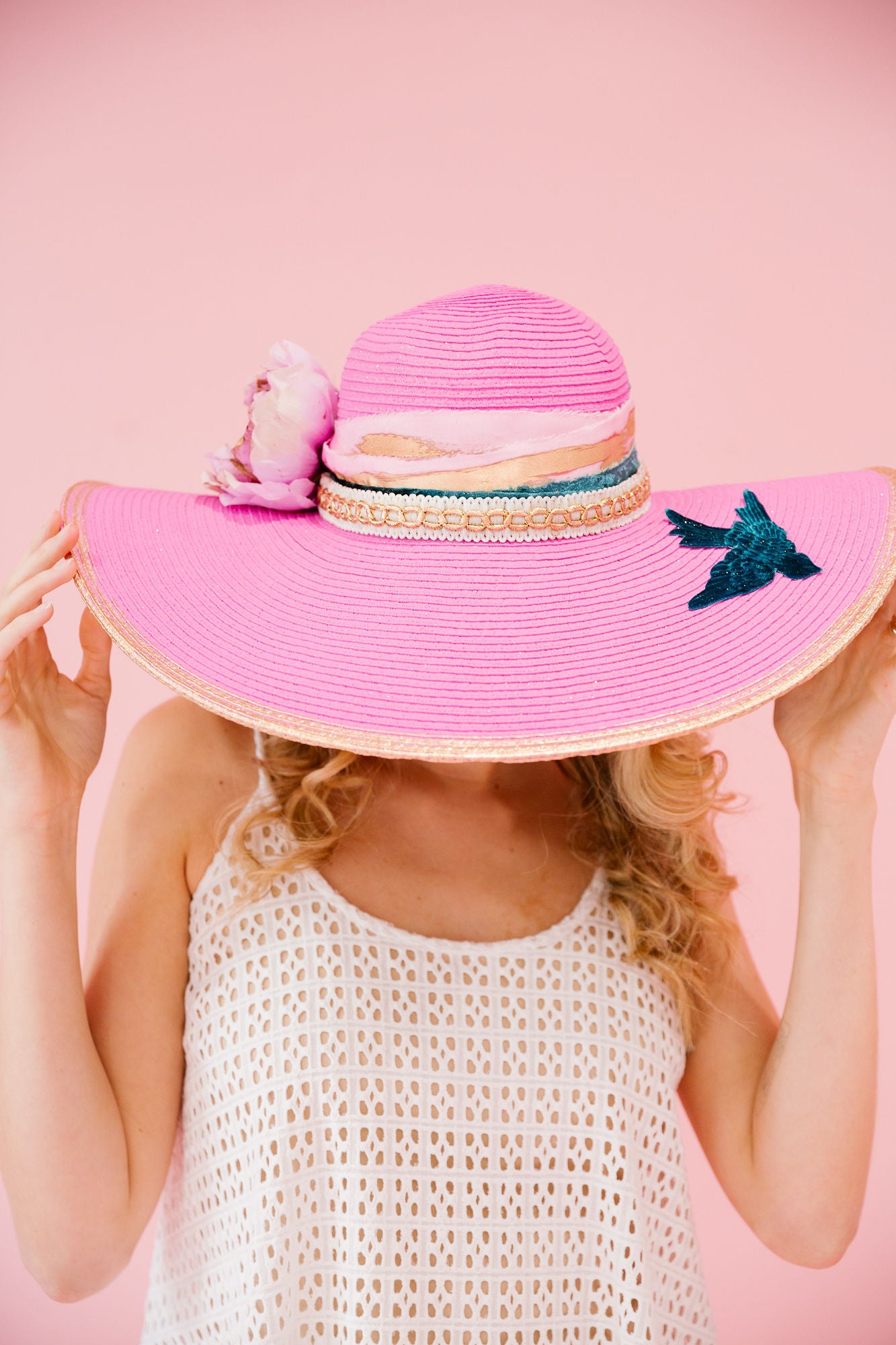 FLOWER CHILD SUN HAT (ONE OF A KIND) hat Judith March