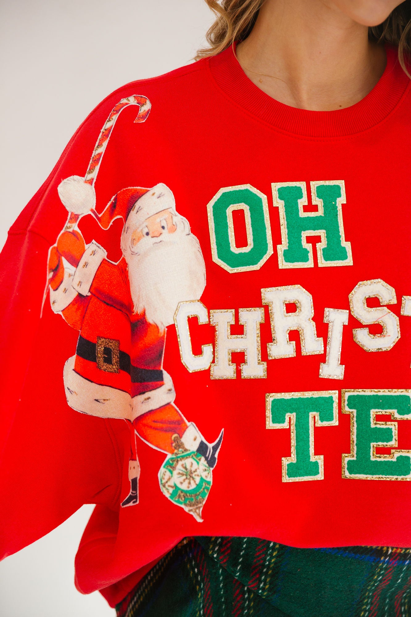 OH CHRISTMAS TEE RED PULLOVER PULLOVER Judith March