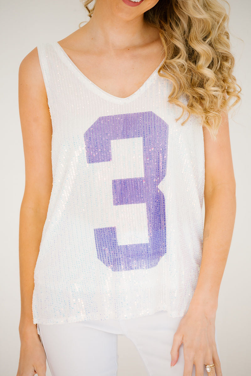 *PURPLE #3 SILVER TANK - SMALL TOP Judith March