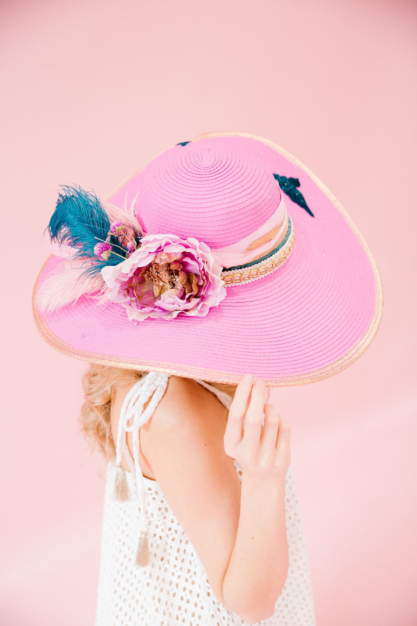 FLOWER CHILD SUN HAT (ONE OF A KIND) hat Judith March