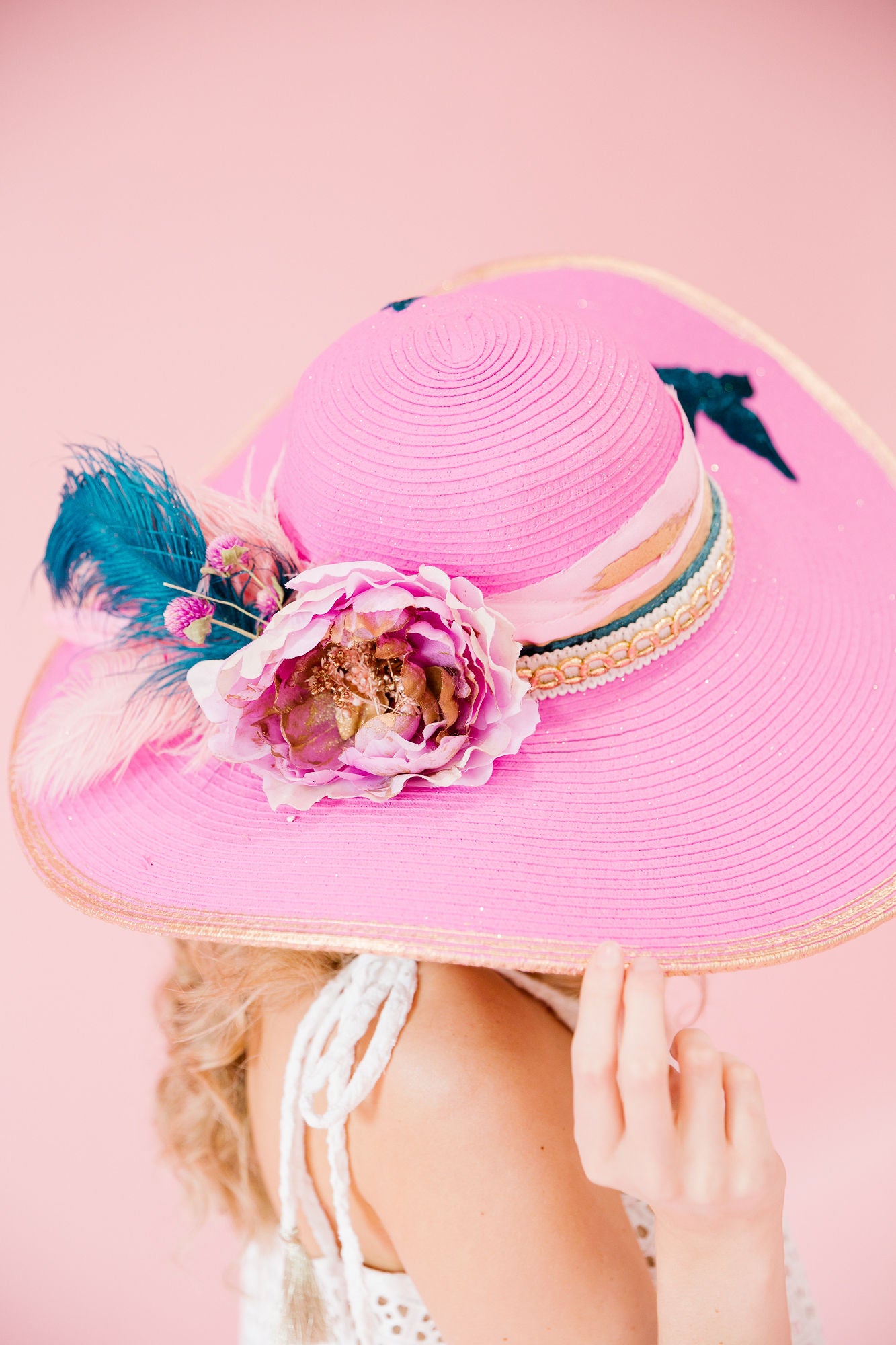 FLOWER CHILD SUN HAT (ONE OF A KIND) hat Judith March