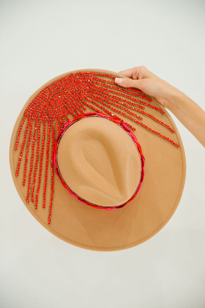 SCARLET JEWELS RANCHER RANCHER HAT Judith March   