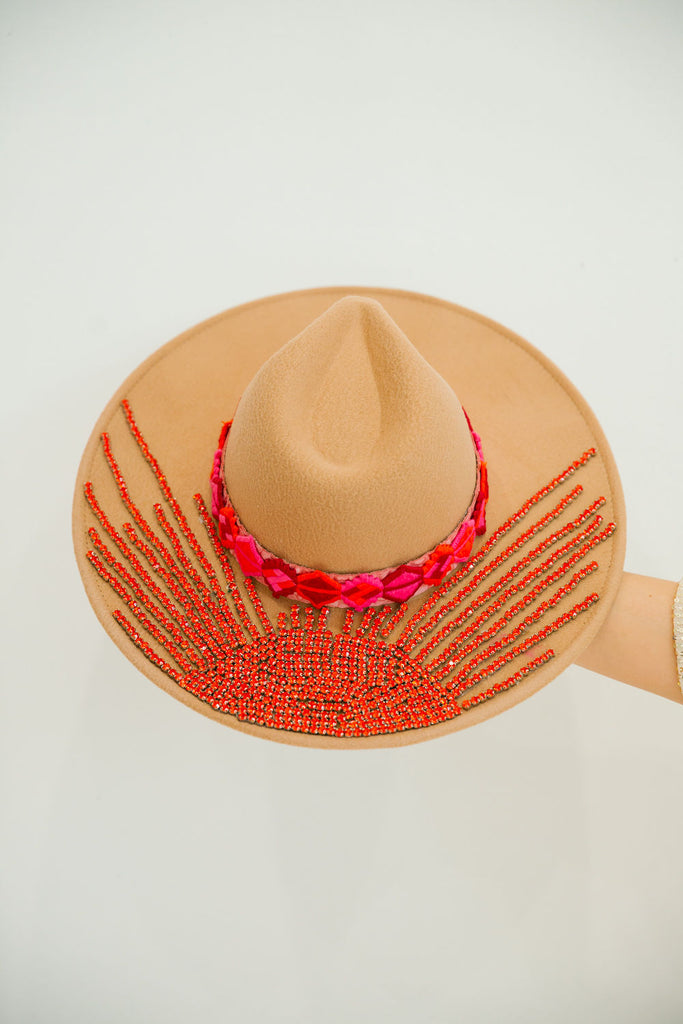 SCARLET JEWELS RANCHER RANCHER HAT Judith March   