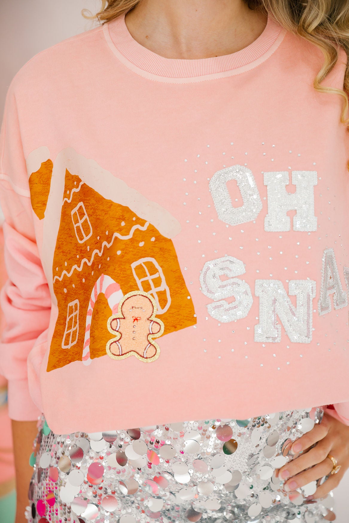 OH SNAP PINK PULLOVER PULLOVER Judith March