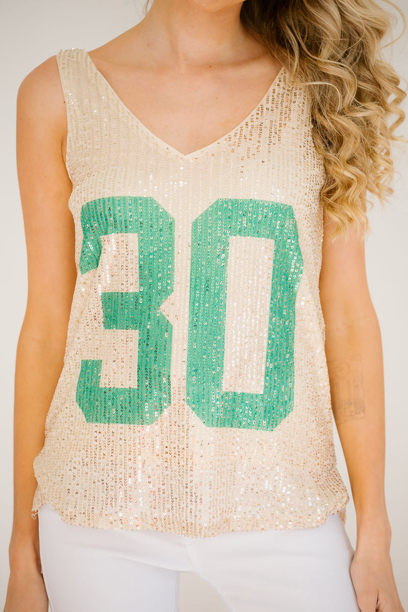 *GREEN #30 GOLD TANK - SMALL TOP Judith March