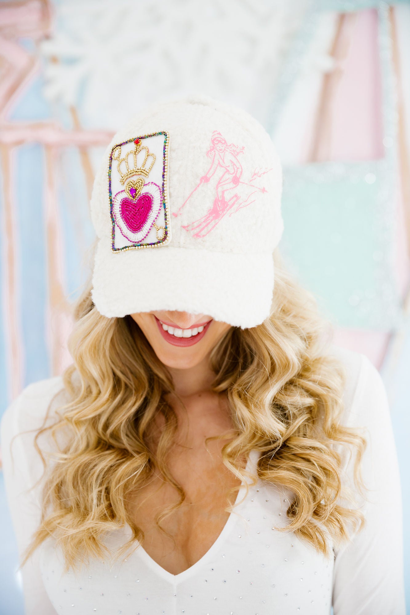 SKI QUEEN SHERPA HAT HAT Judith March