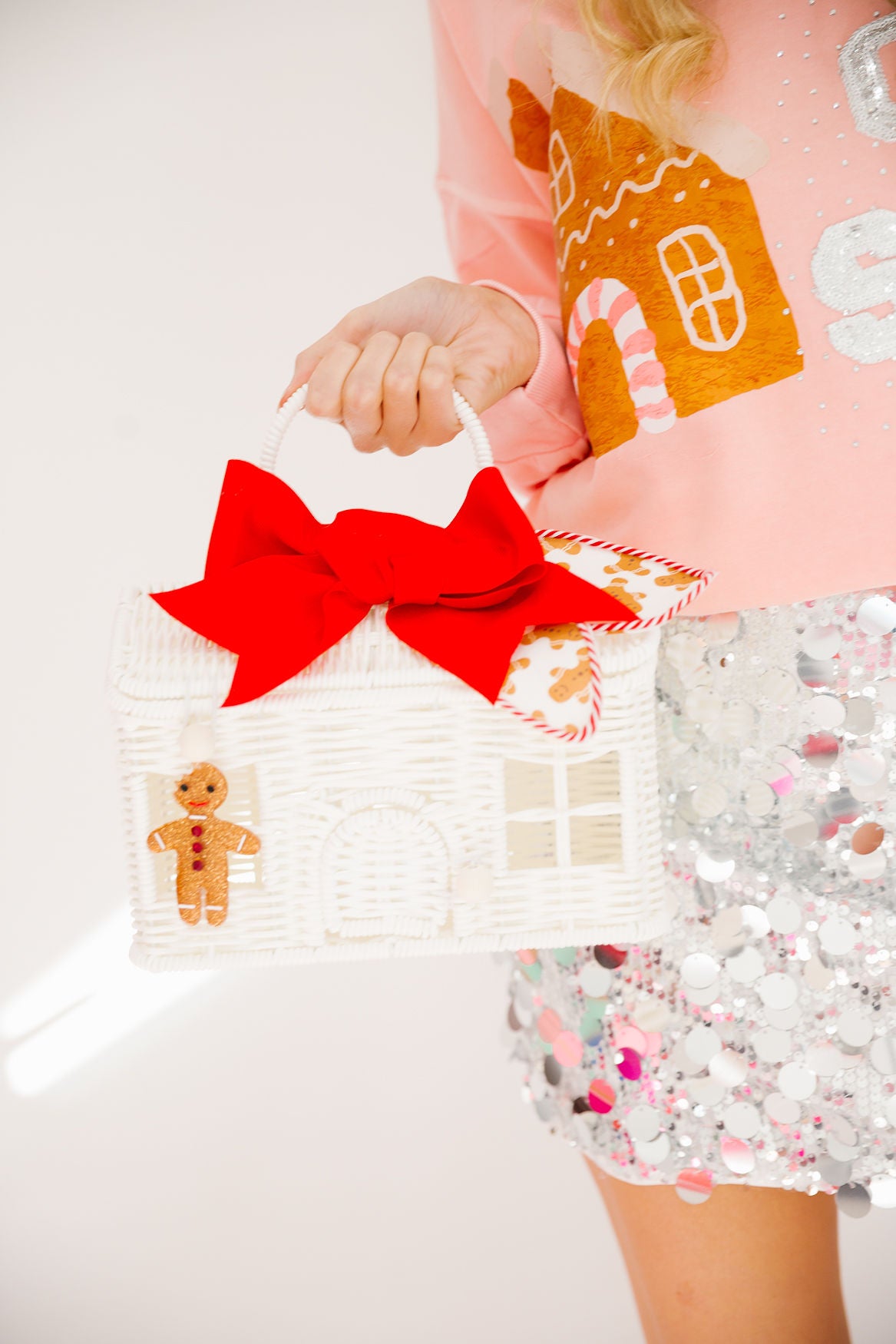 CHRISTMAS BOW COTTAGE BAG BAG Judith March