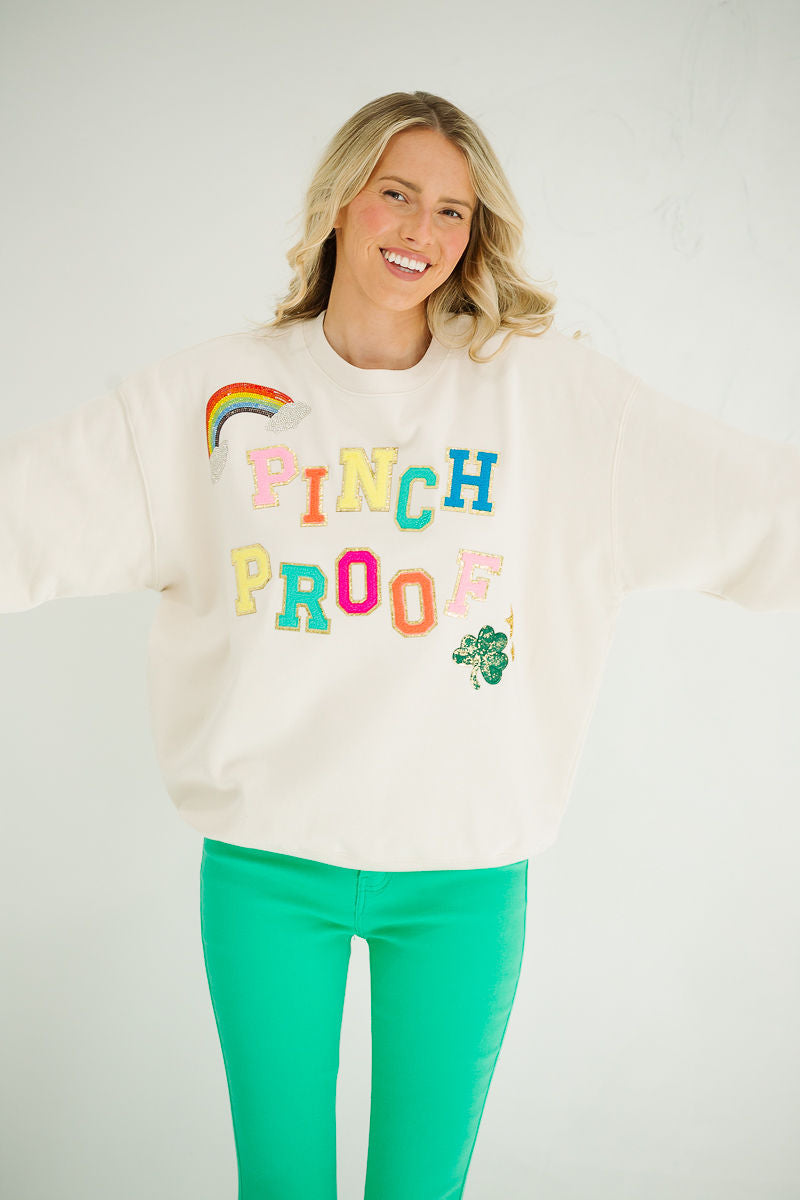 PINCH PROOF CREAM PULLOVER PULLOVER Judith March