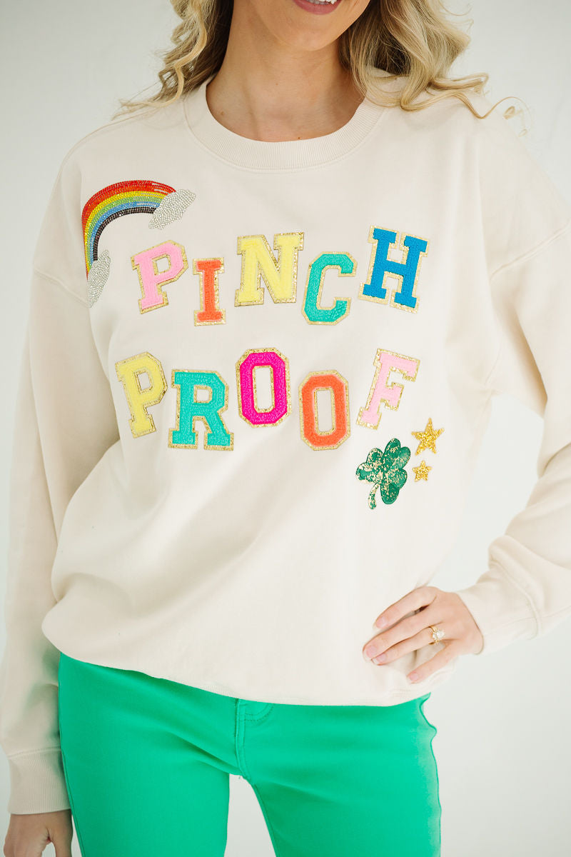 PINCH PROOF CREAM PULLOVER PULLOVER Judith March