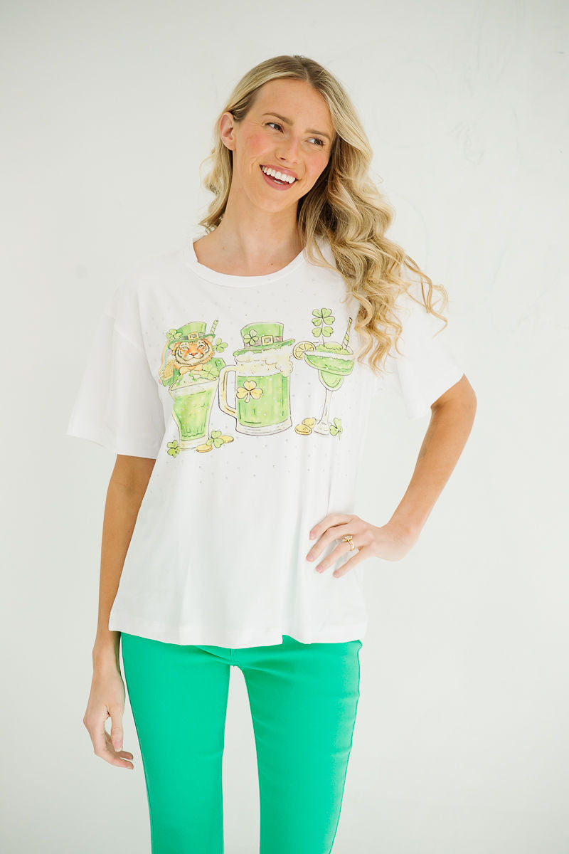 LUCK OF THE IRISH TIGER TEE TEE Judith March