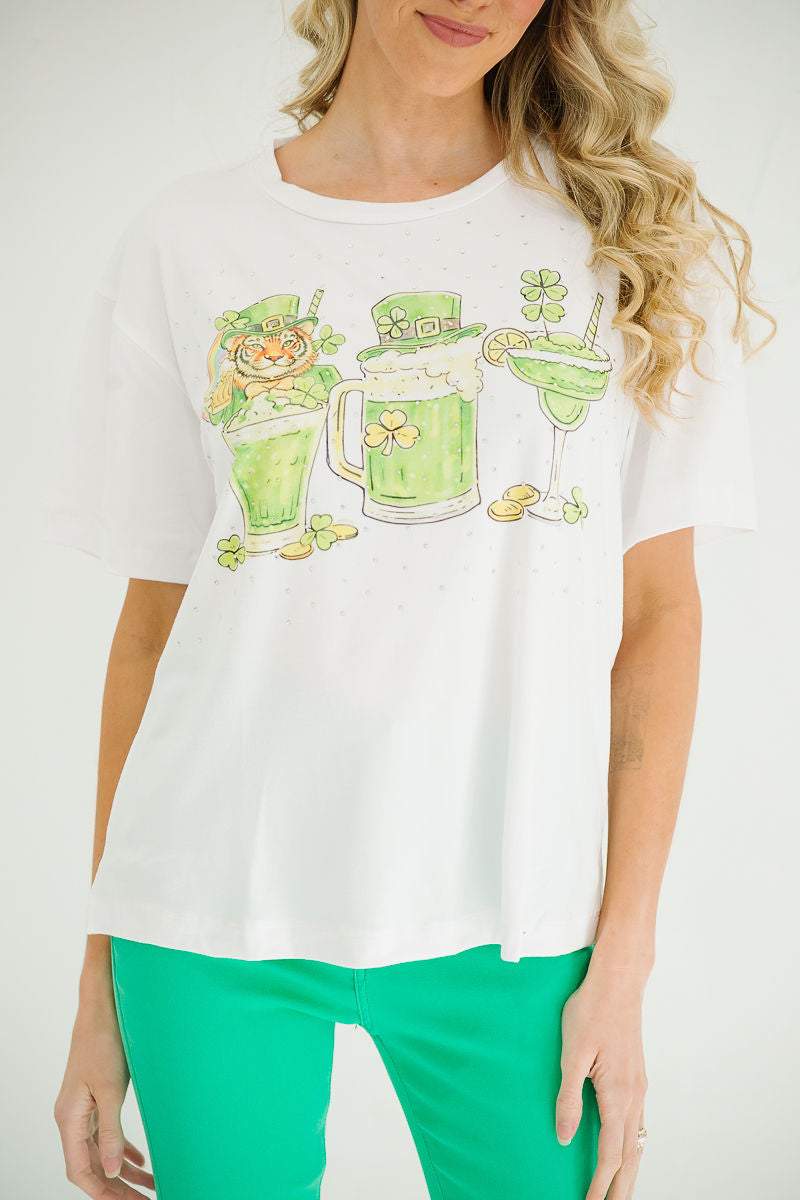 LUCK OF THE IRISH TIGER TEE TEE Judith March