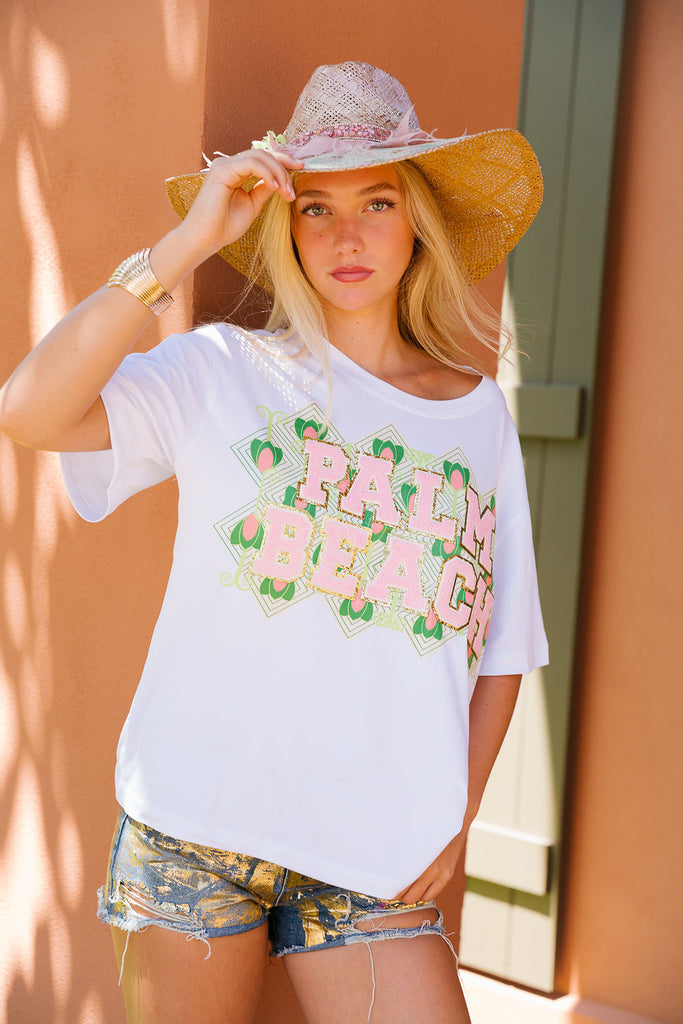 PALM BEACH WHITE TEE* Tee Judith March