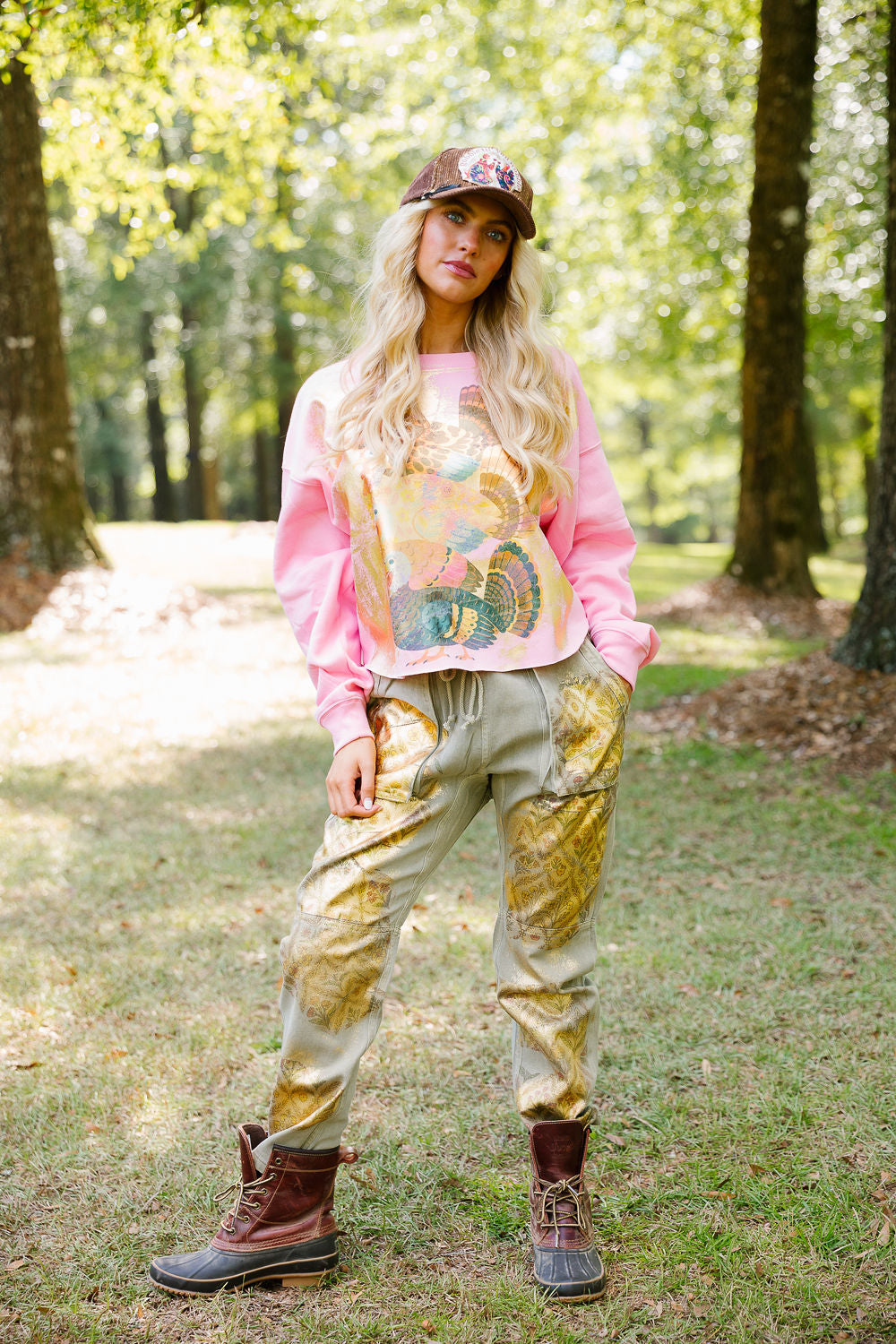 TURKEY GLAM PINK PULLOVER PULLOVER Judith March