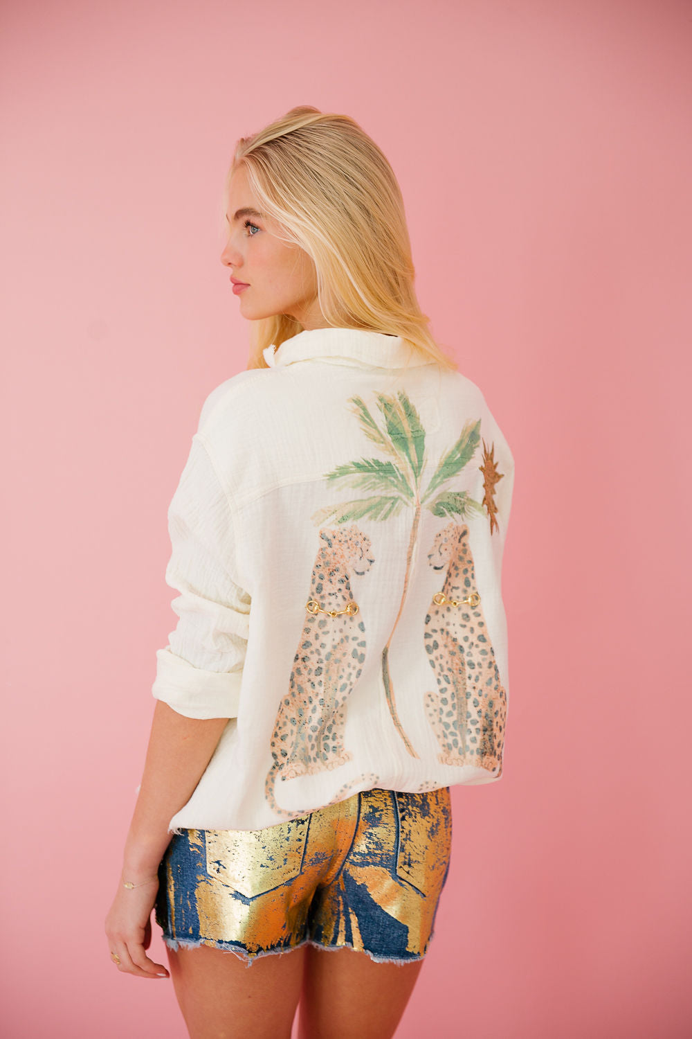 ISLAND CAT BUTTON DOWN Button Down Judith March