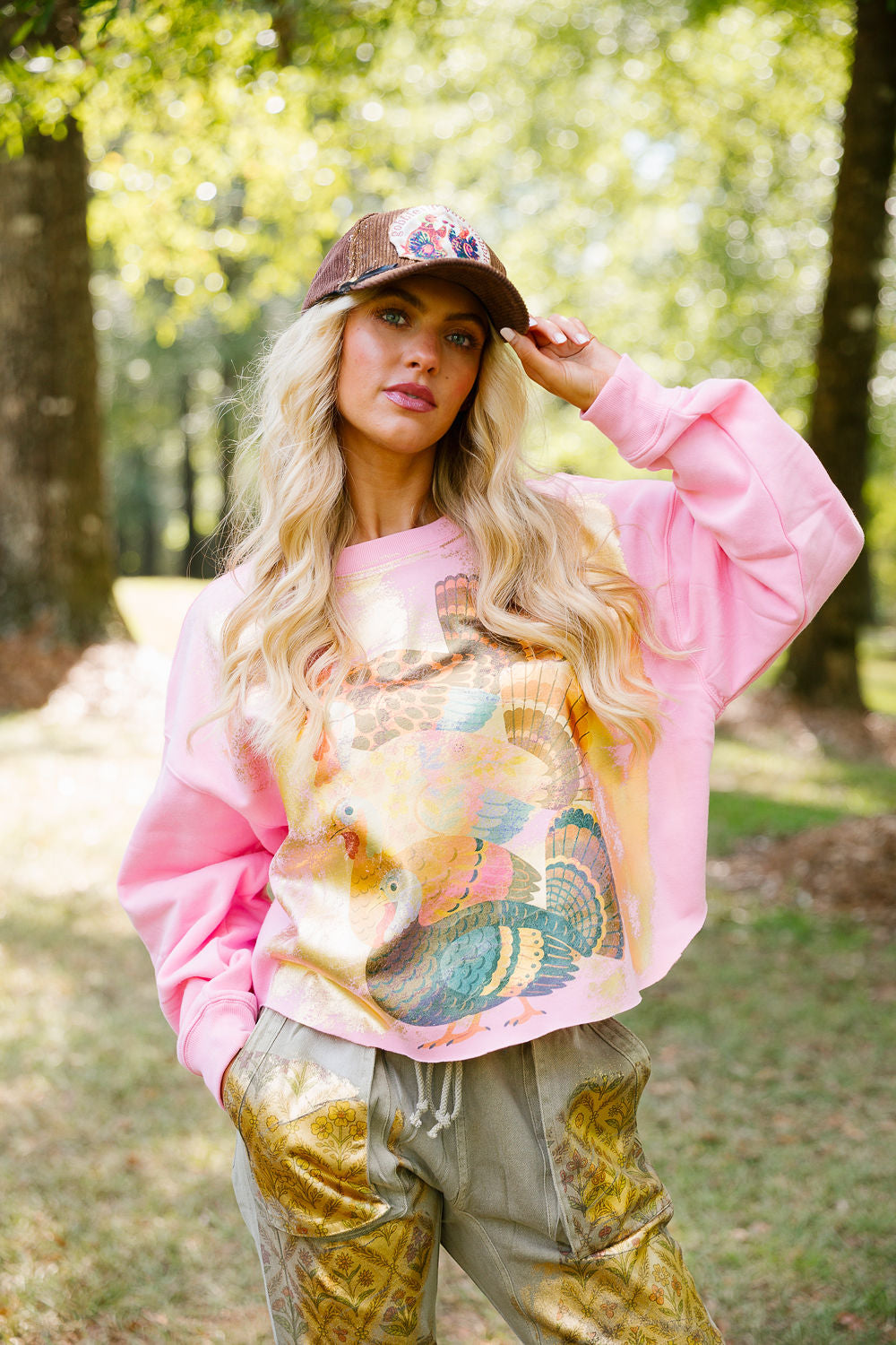 TURKEY GLAM PINK PULLOVER PULLOVER Judith March