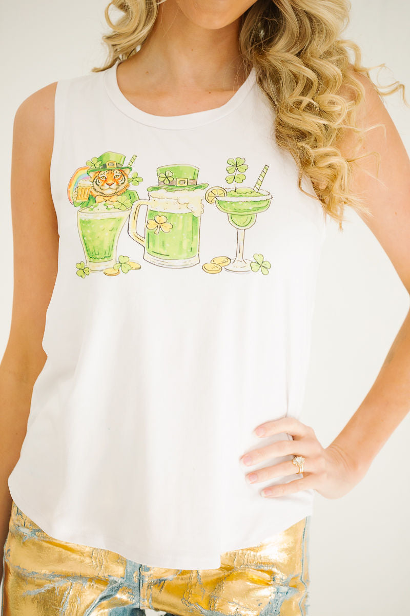 LUCK OF THE IRISH TIGER TANK TANK Judith March