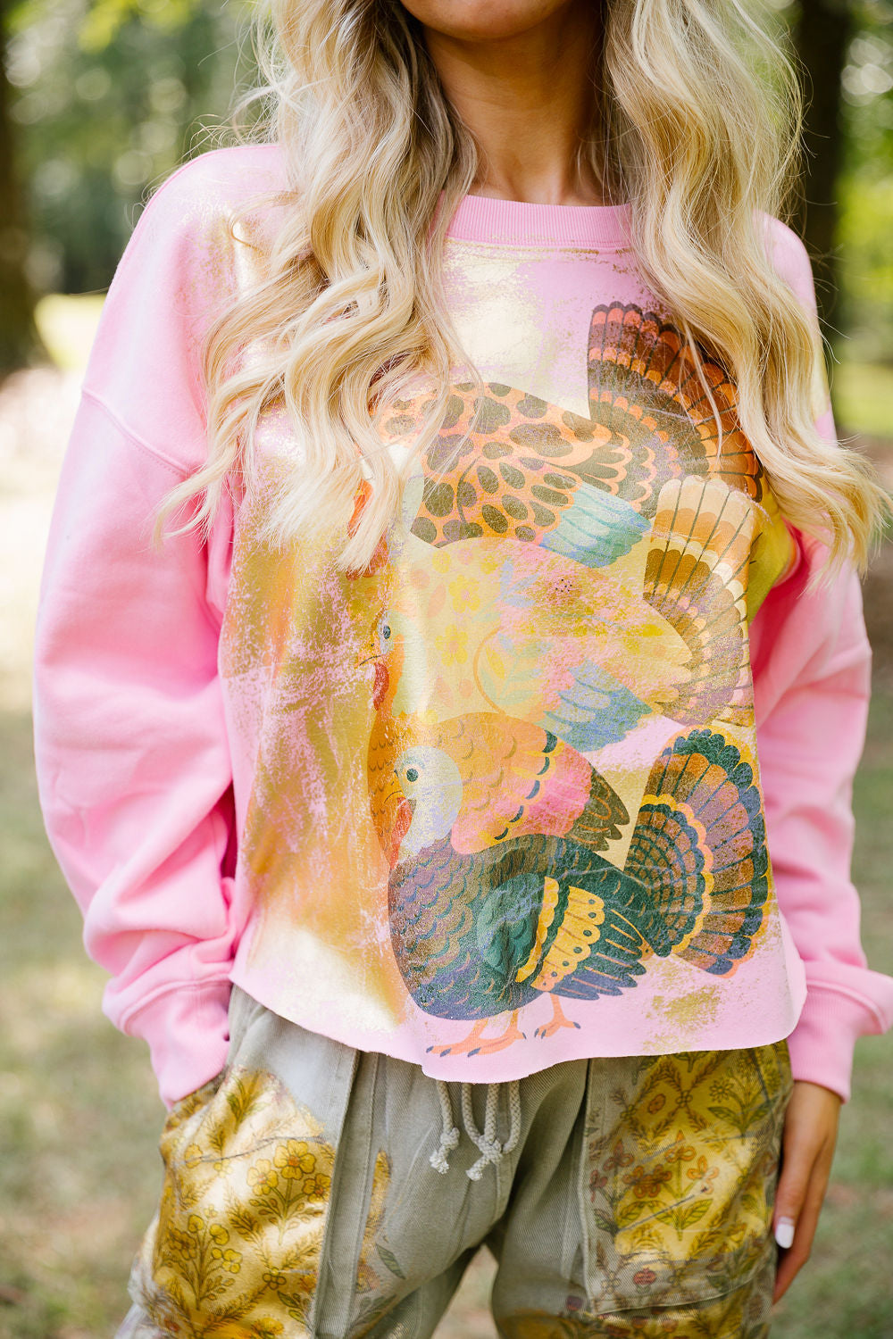TURKEY GLAM PINK PULLOVER PULLOVER Judith March