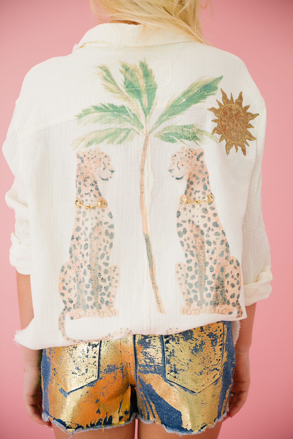 ISLAND CAT BUTTON DOWN Button Down Judith March
