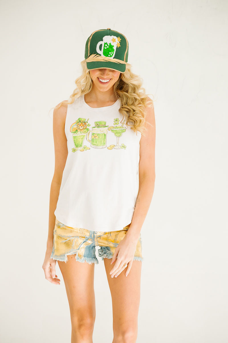 LUCK OF THE IRISH TIGER TANK TANK Judith March