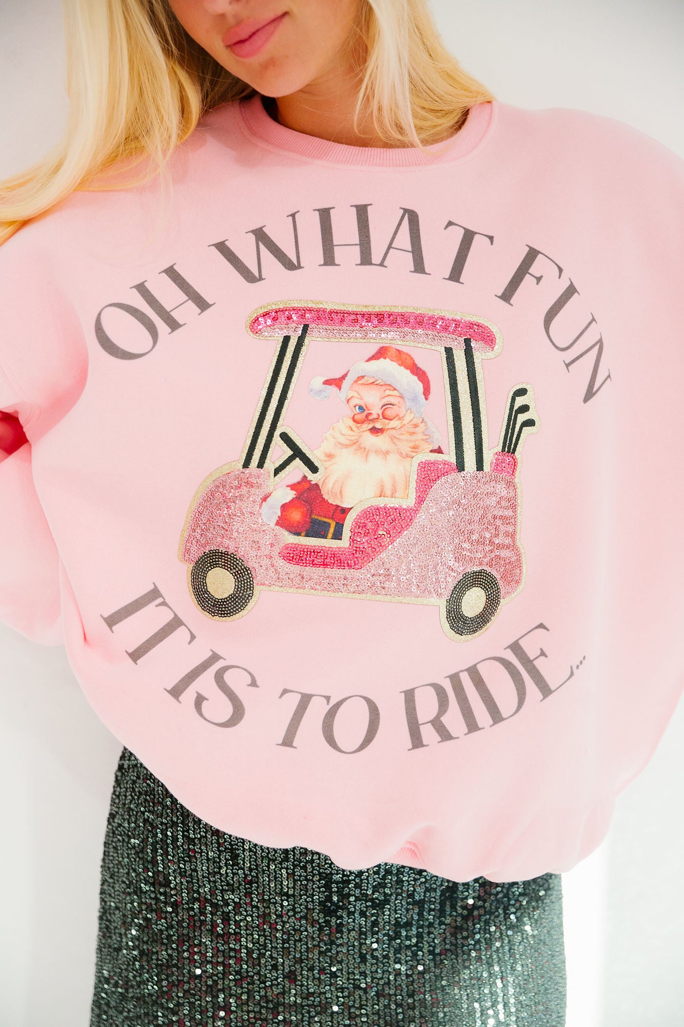 OH WHAT FUN GOLF PULLOVER PULLOVER Judith March SMALL PINK