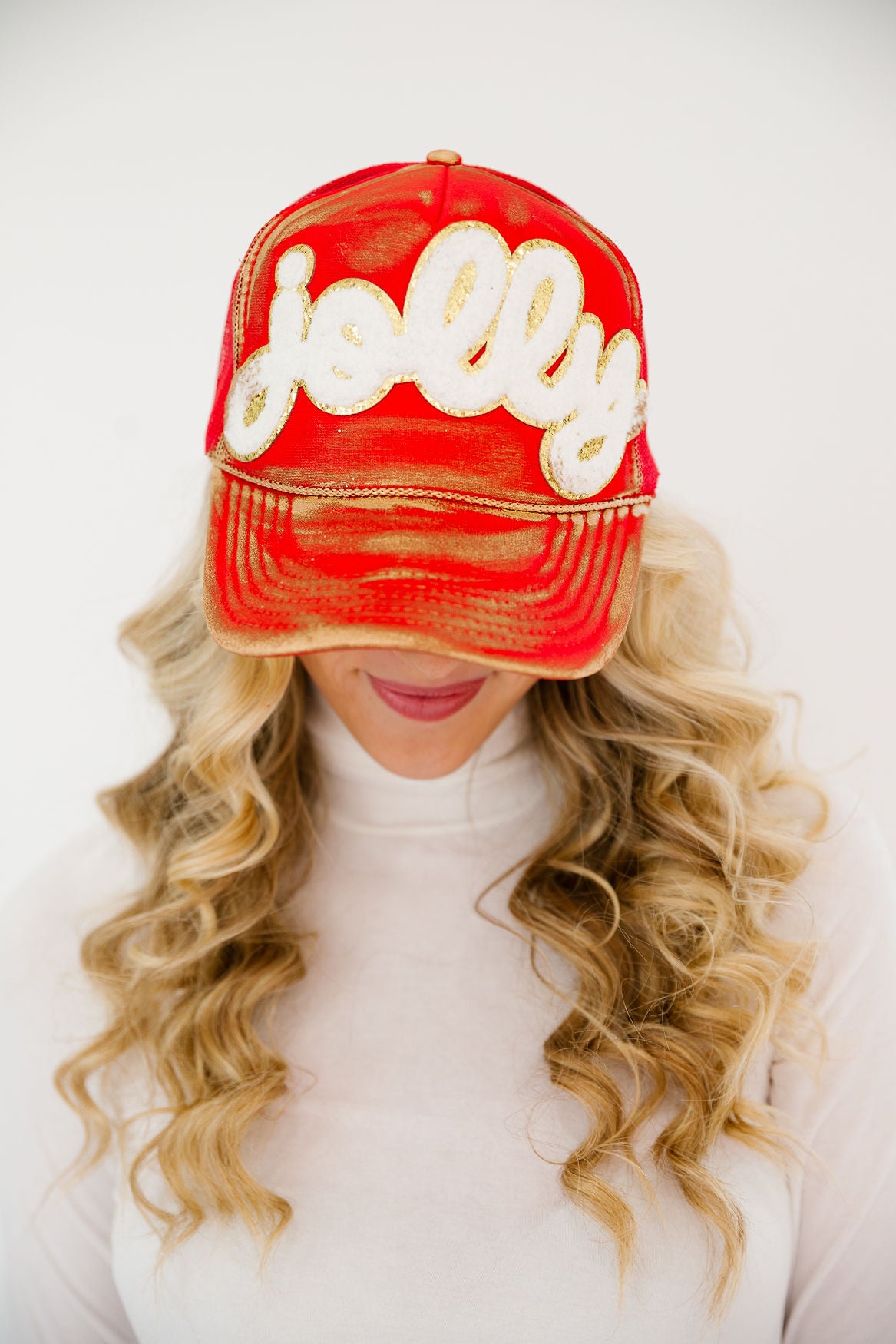 RED JOLLY TRUCKER HAT TRUCKER HAT Judith March