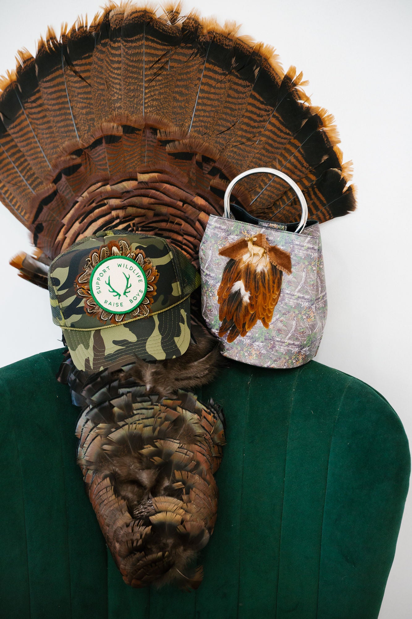 SUPPORT WILDLIFE RAISE BOYS CAMO TRUCKER HAT TRUCKER HAT Judith March