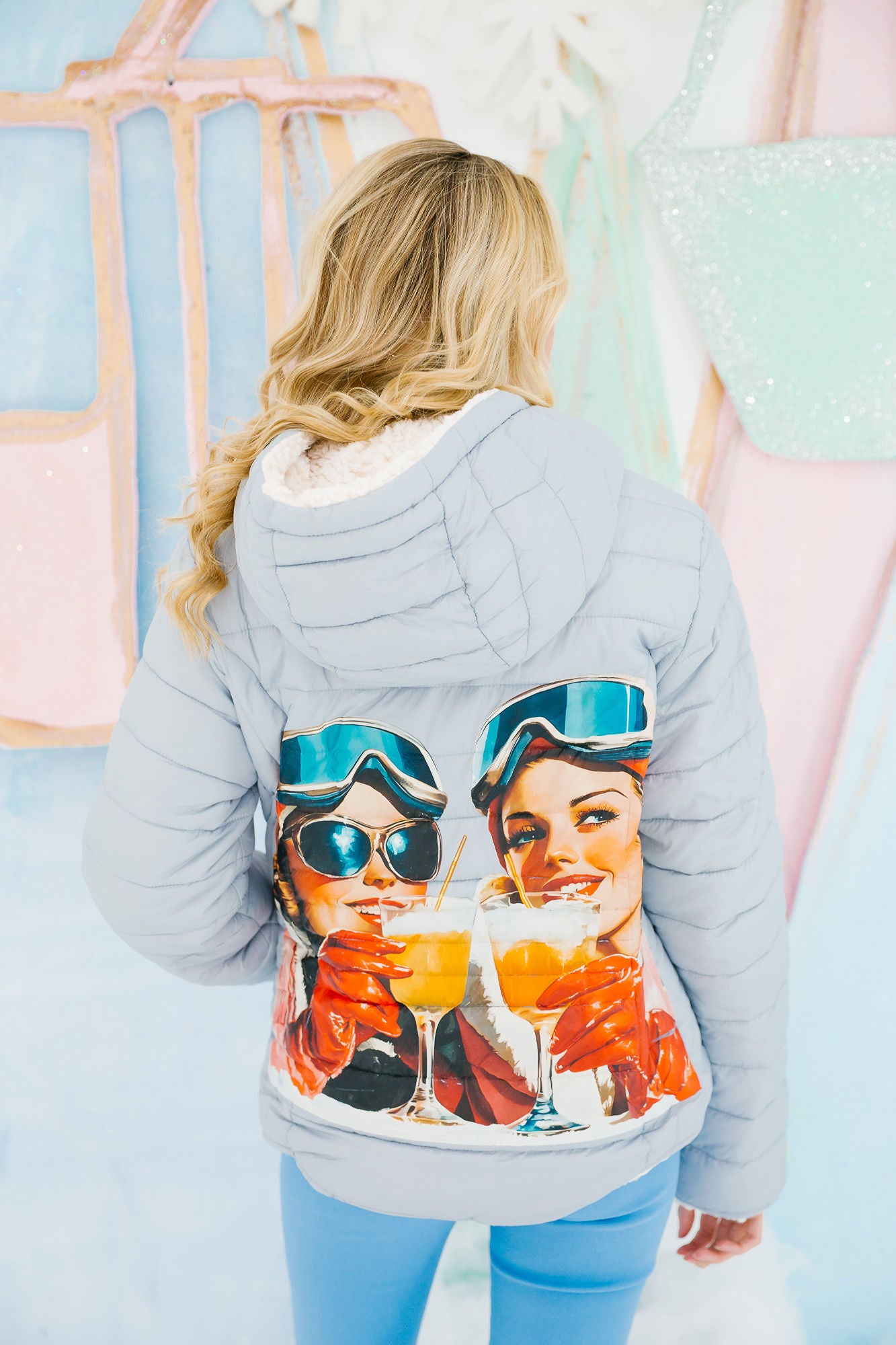 SLOPESIDE SPRITZ REVERSIBLE PUFFER JACKET JACKET Judith March