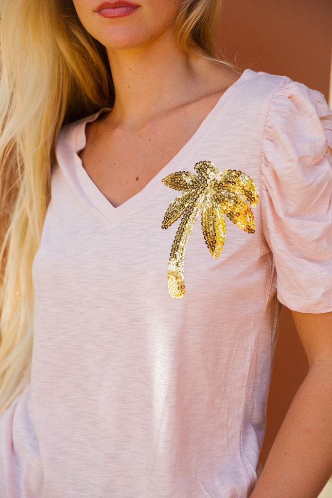 SEQUIN PALM TOP TOP Judith March   