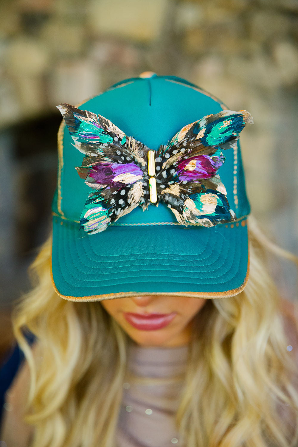 SOCIAL BUTTERFLY TRUCKER HAT TRUCKER HAT Judith March