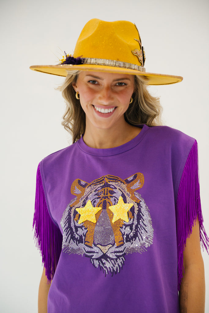 FLEUR DE LIS TIGER RANCHER HAT gameday23 Judith March   