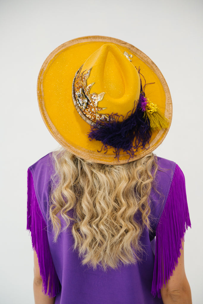FLEUR DE LIS TIGER RANCHER HAT gameday23 Judith March   
