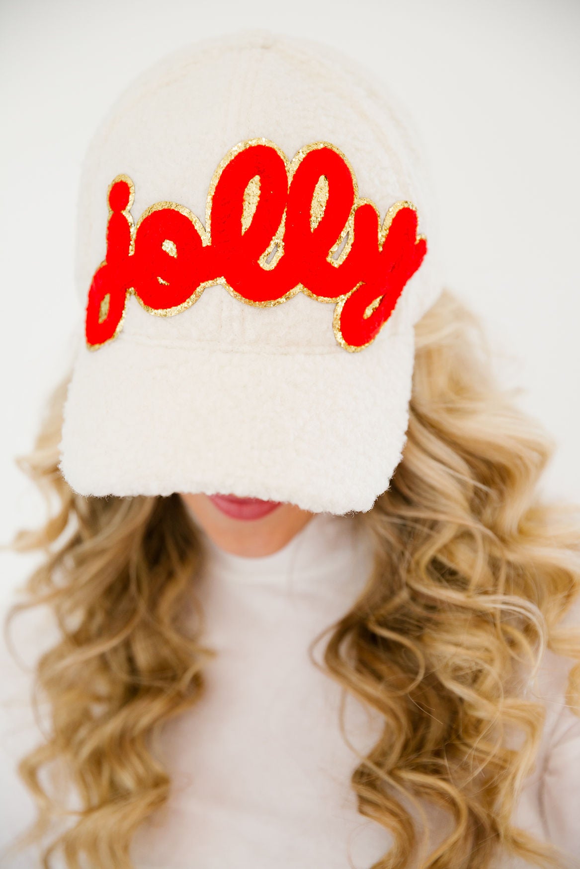 RED JOLLY SHERPA HAT TRUCKER HAT Judith March