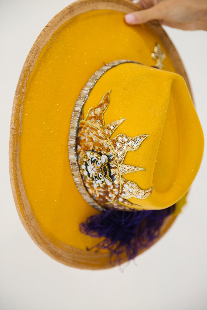 FLEUR DE LIS TIGER RANCHER HAT gameday23 Judith March   