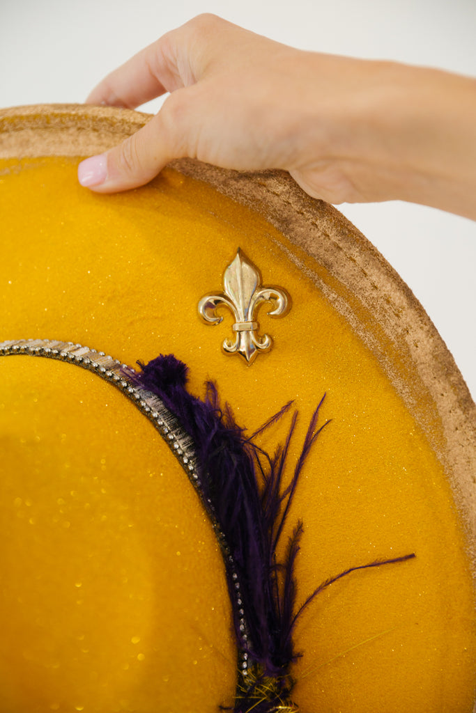 FLEUR DE LIS TIGER RANCHER HAT gameday23 Judith March   