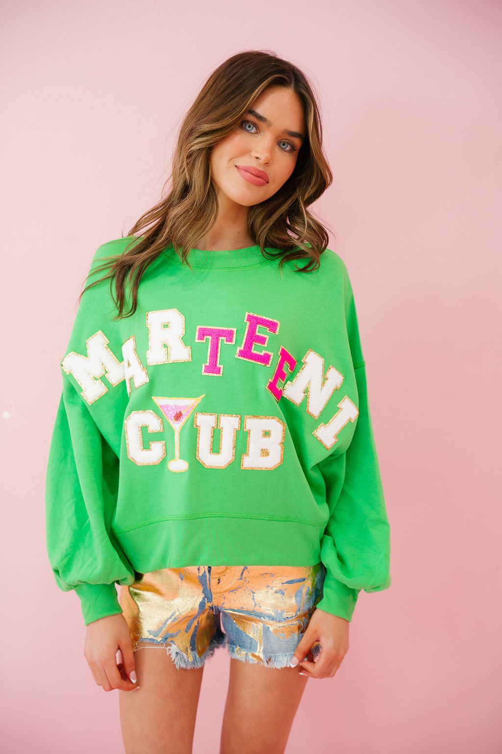 MARTEENI CLUB GREEN PULLOVER PULLOVER Judith March