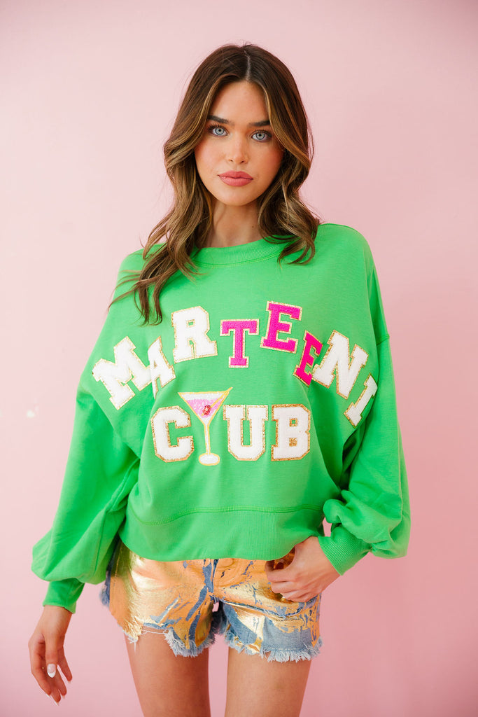 MARTEENI CLUB GREEN PULLOVER PULLOVER Judith March