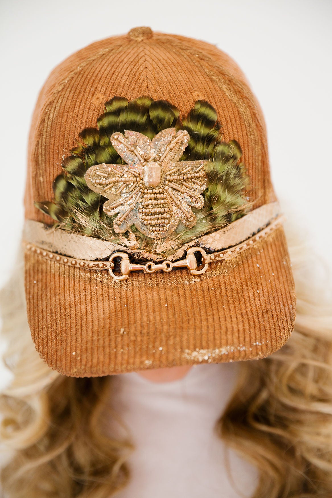 HONEY CROWN CORDUROY HAT TRUCKER HAT Judith March