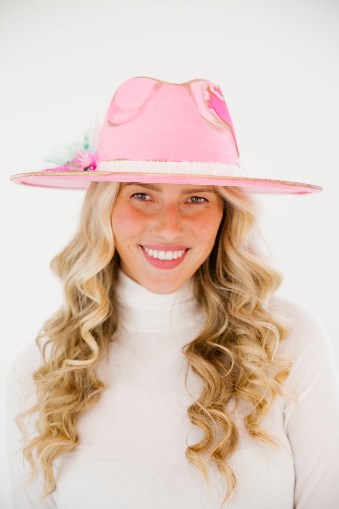 SLEIGH BELLS PINK RANCHER HAT RANCHER HAT Judith March