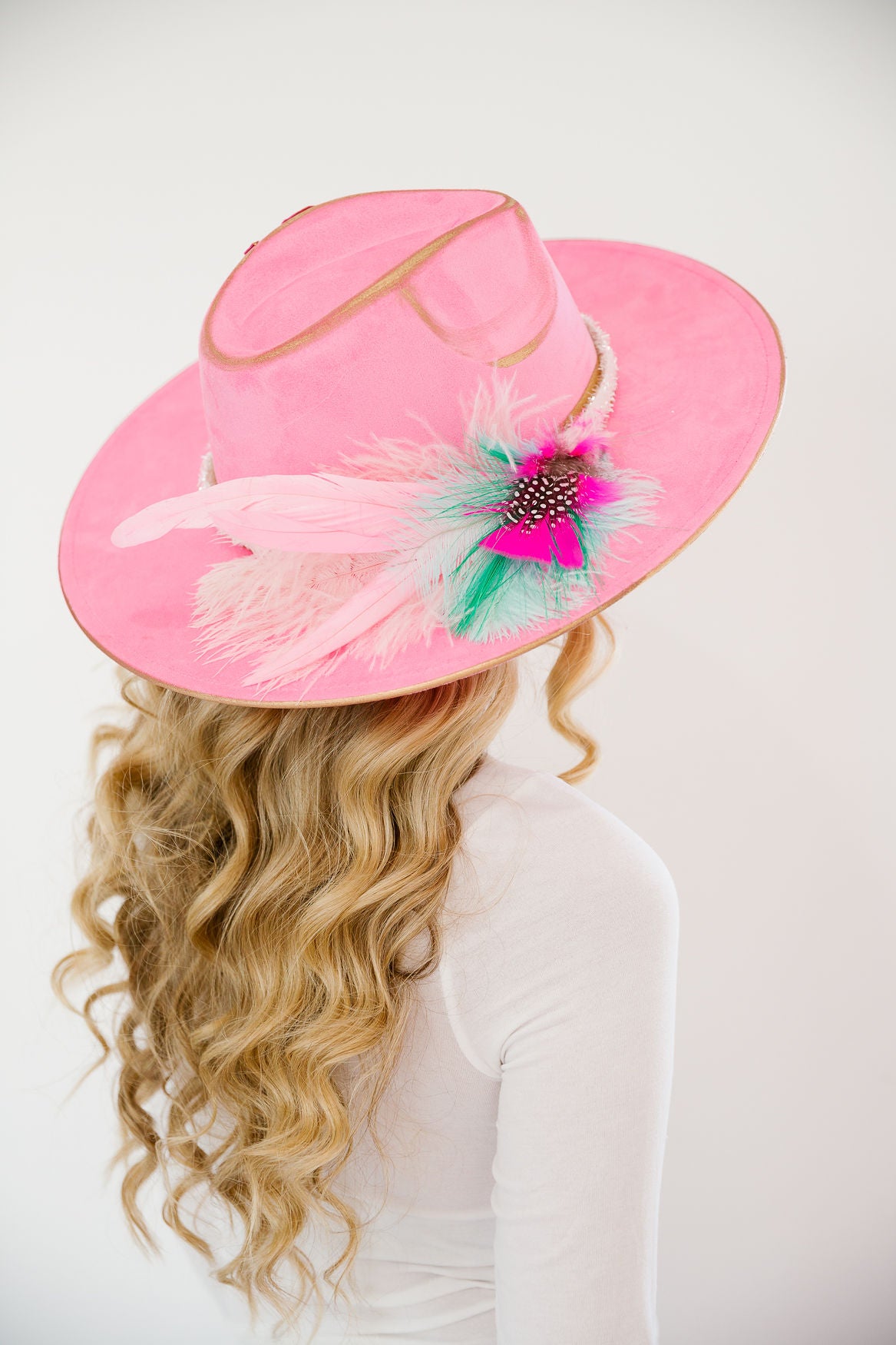 SLEIGH BELLS PINK RANCHER HAT RANCHER HAT Judith March