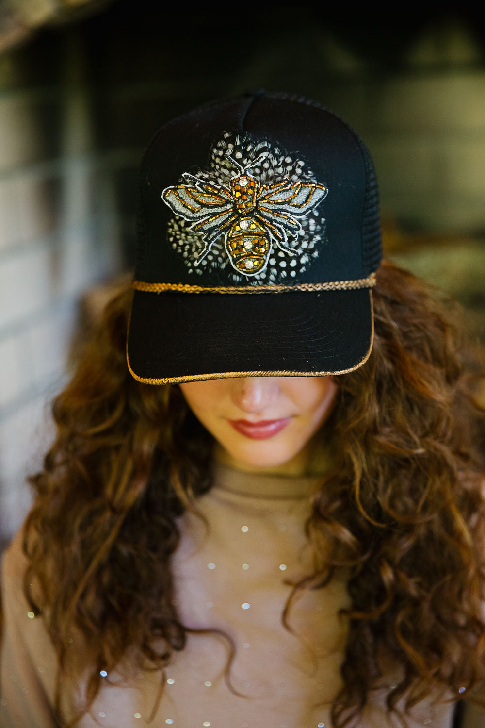 QUEEN OF FALL STRUCTURED HAT TRUCKER HAT Judith March