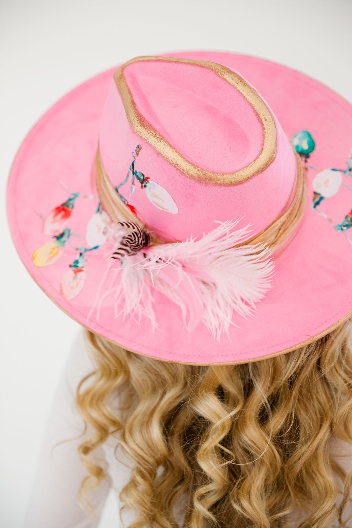 DECK THE HALLS PINK RANCHER HAT RANCHER HAT Judith March