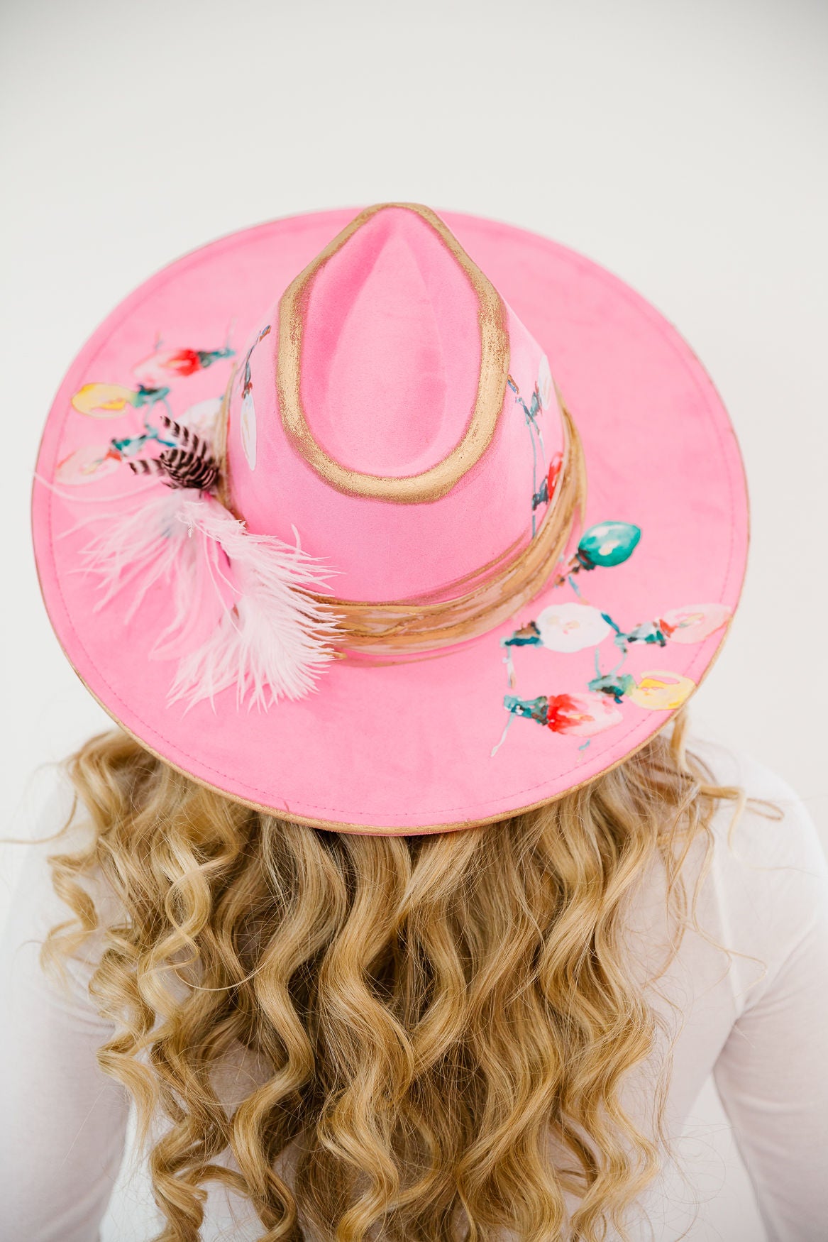 DECK THE HALLS PINK RANCHER HAT RANCHER HAT Judith March