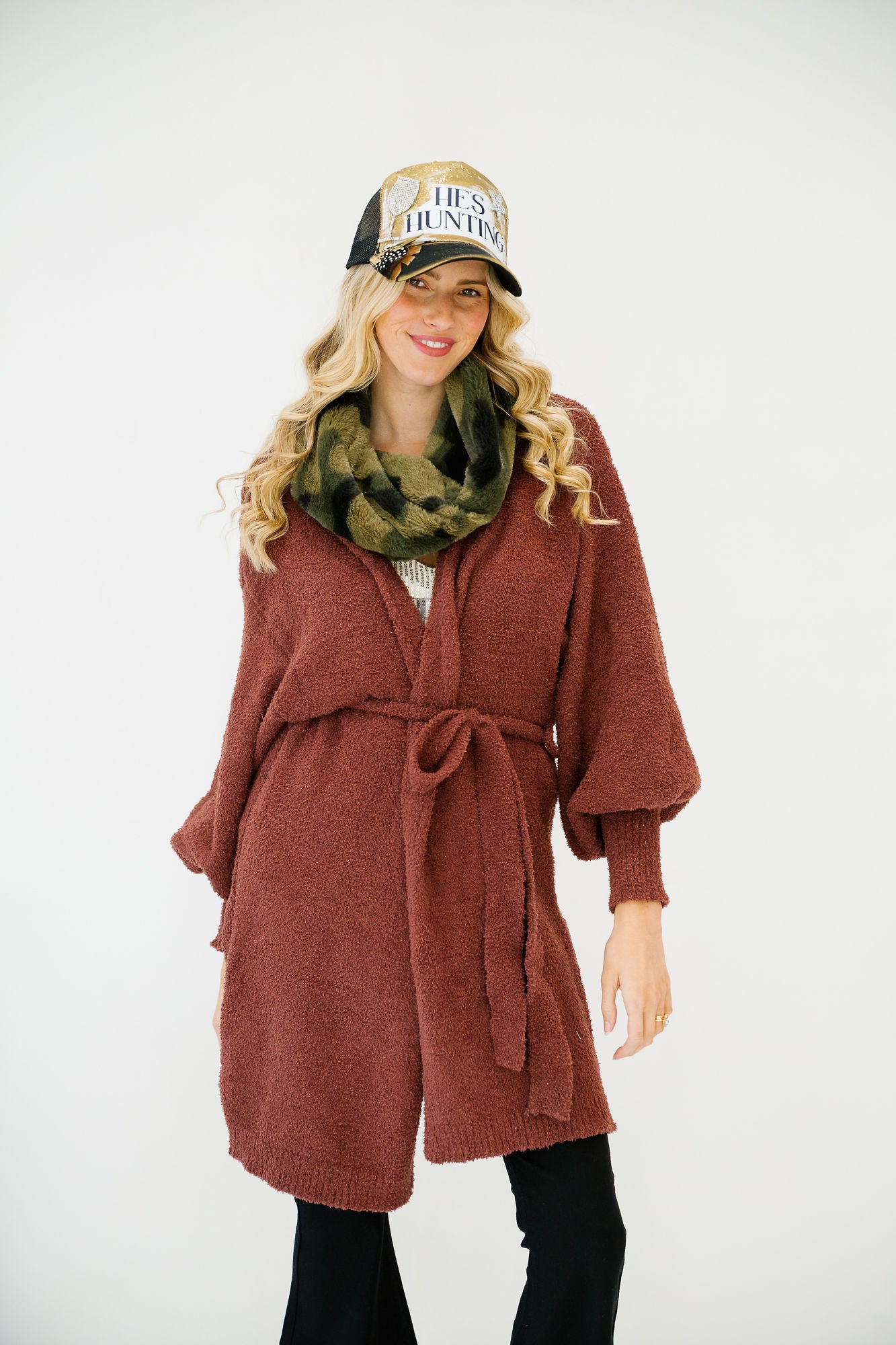 HE'S HUNTING MOCHA ROBE ROBE Judith March