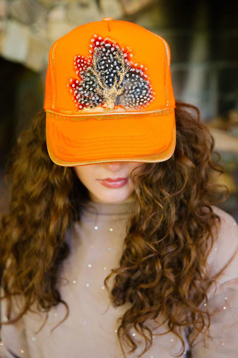 BUCKSHOT GLAM TRUCKER HAT TRUCKER HAT Judith March