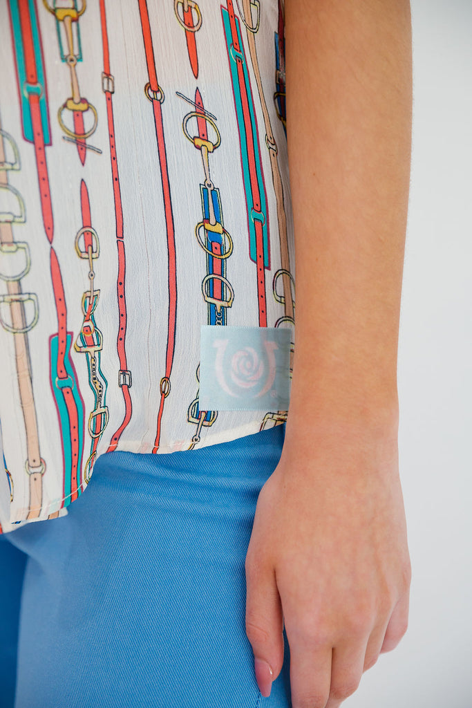 HERE FOR THE MINT JULEPS TOP TOP Judith March