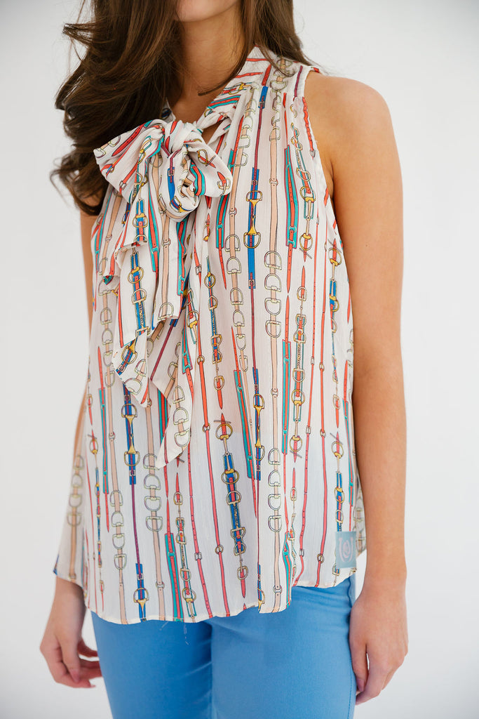 HERE FOR THE MINT JULEPS TOP TOP Judith March