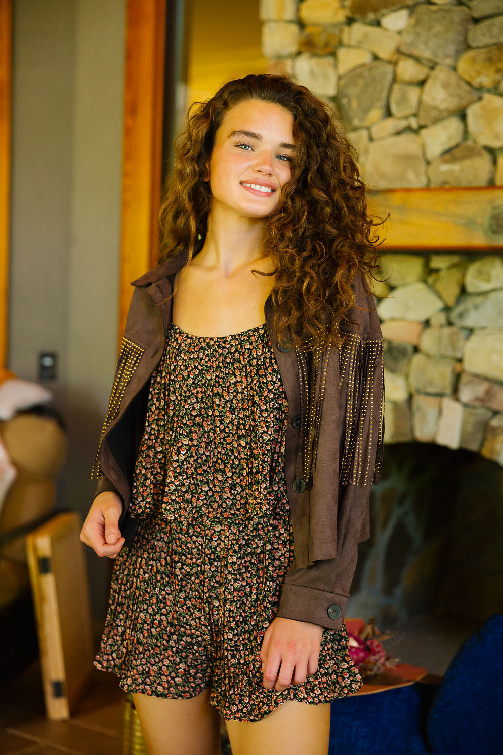 FALL FLORAL ROMPER ROMPER Judith March