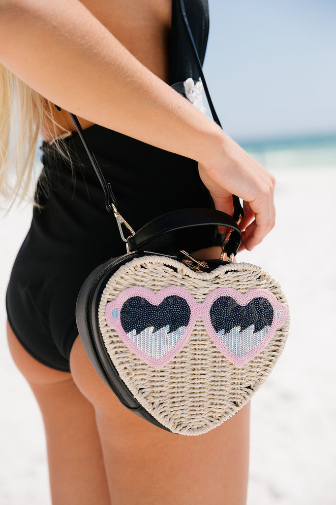 SHADY BEACH HEART PURSE PURSE Judith March   